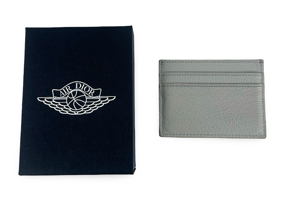 Dior x Jordan Wings Card Holder (4 Card Slot) Grey