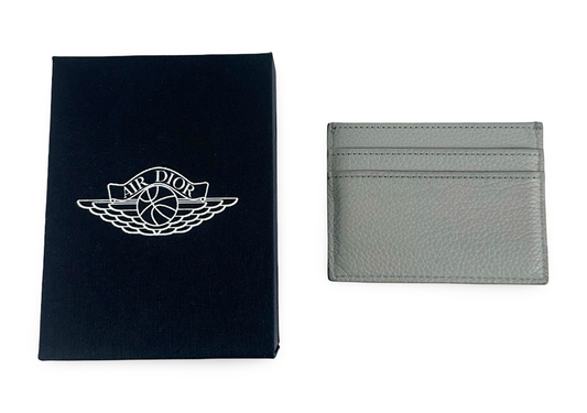 Dior x Jordan Wings Card Holder (4 Card Slot) Grey