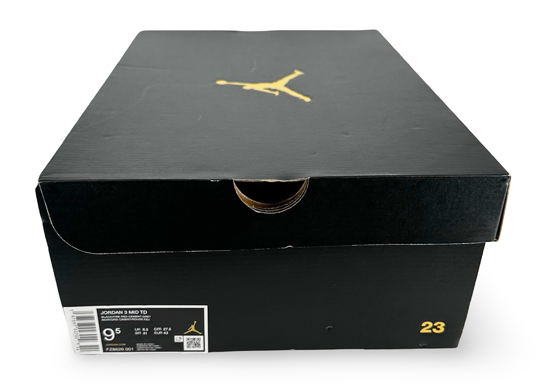 Jordan 3 Mid Retro TD Black Cement