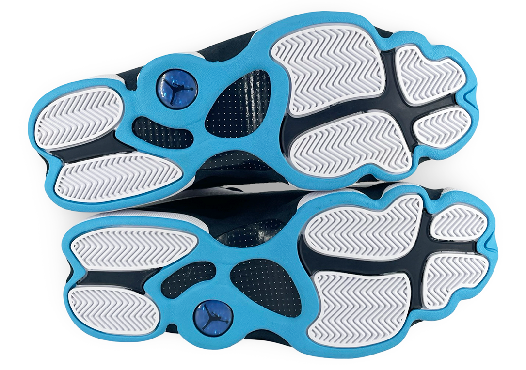 Jordan 13 Retro Obsidian Powder Blue White