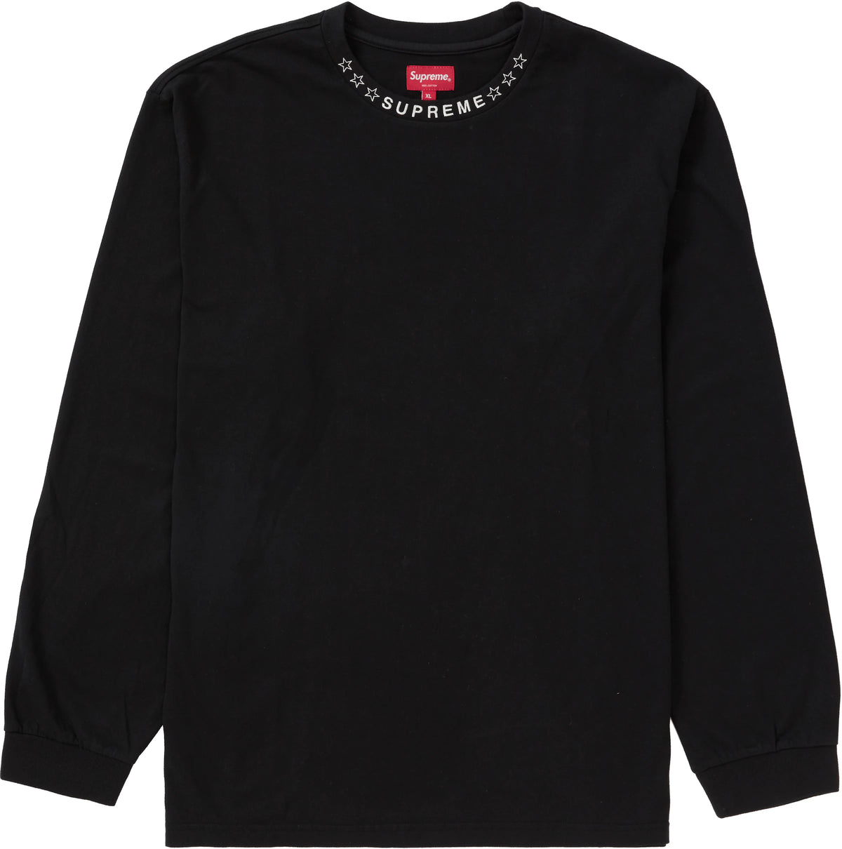 Supreme Stars Collar L/S Top Black