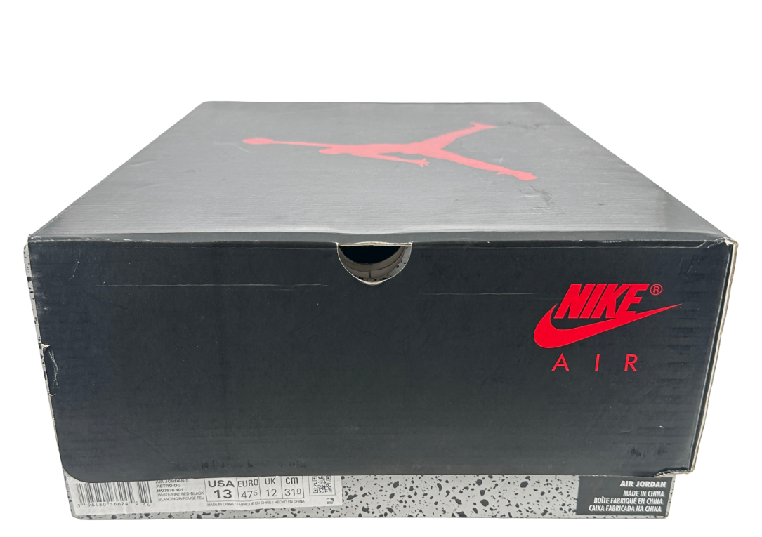 Jordan 5 Retro Fire Red Black Tongue (2025)