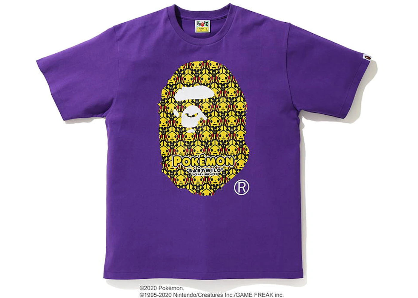 BAPE x Pokemon Ape Head Tee #1 Purple