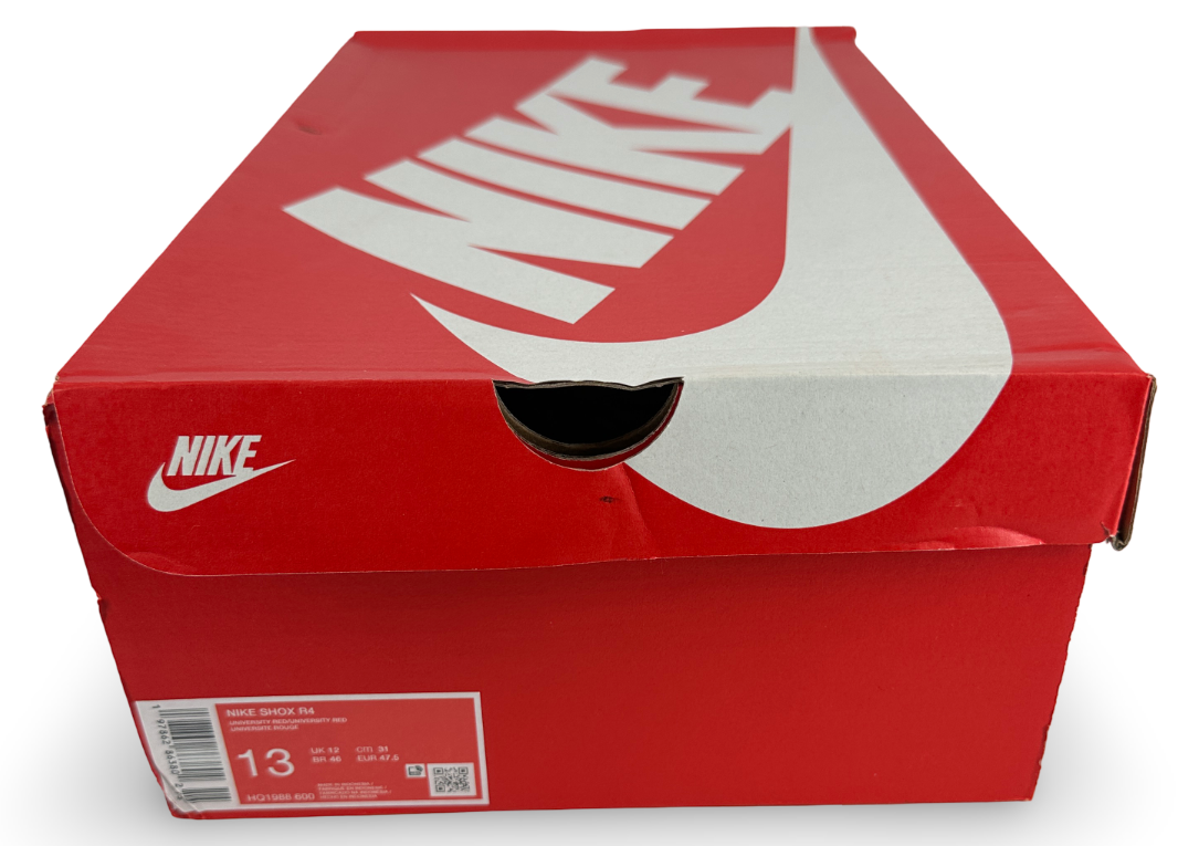 Nike Shox R4 University Red Black Metallic Silver