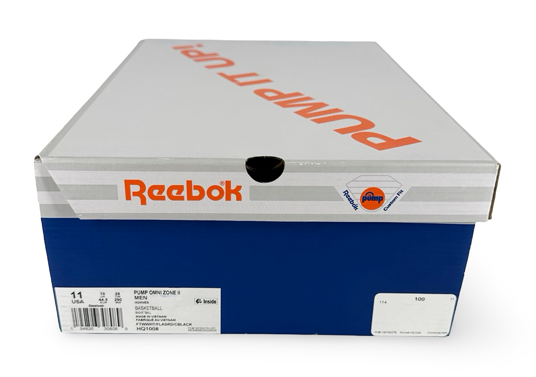 Reebok Pump Omni Zone II White Vector Red