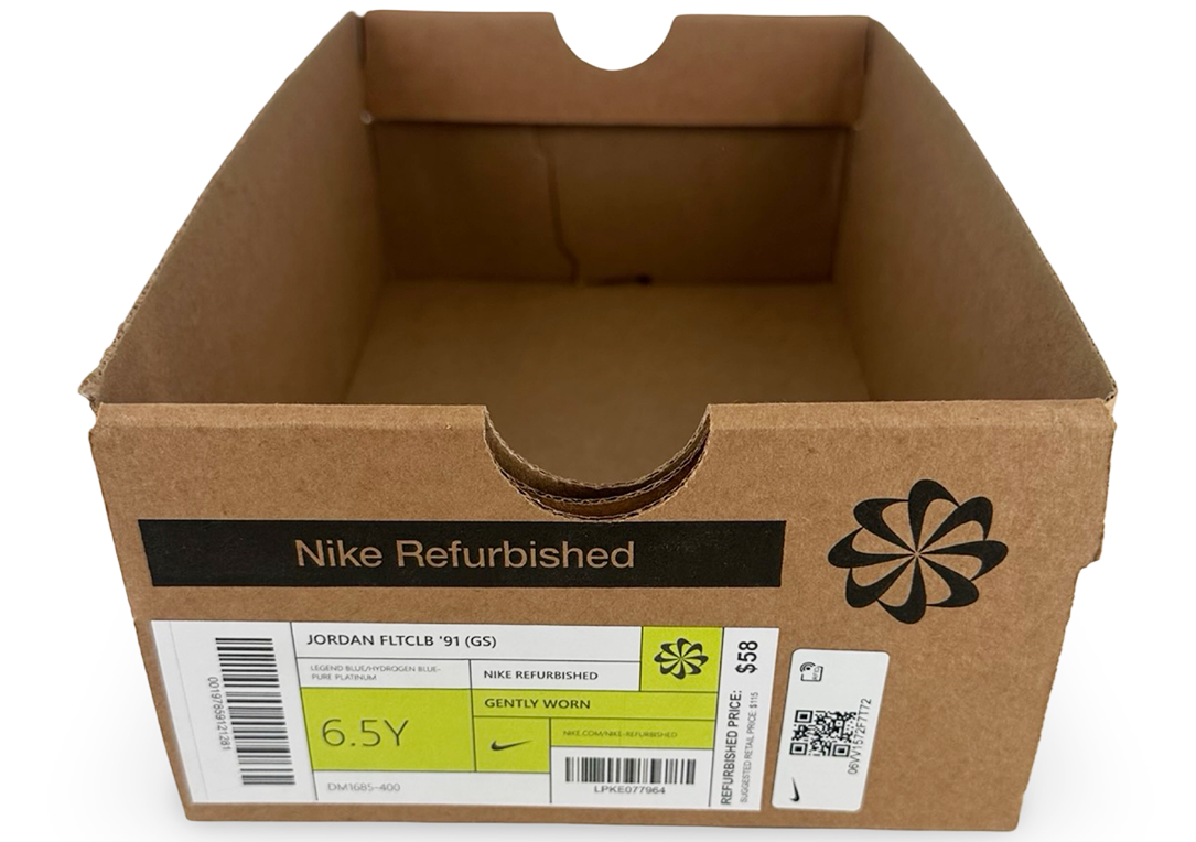 Jordan Flight Club '91 Legend Blue Pure Platinum Sail Hydrogen Blue (GS)