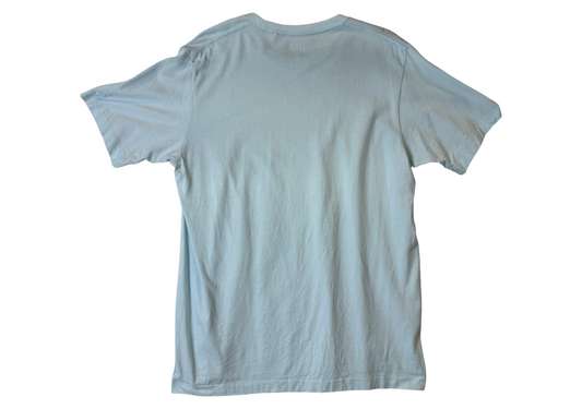 KAWS x Uniqlo x Sesame Street Companion Trash Can Tee Light Blue