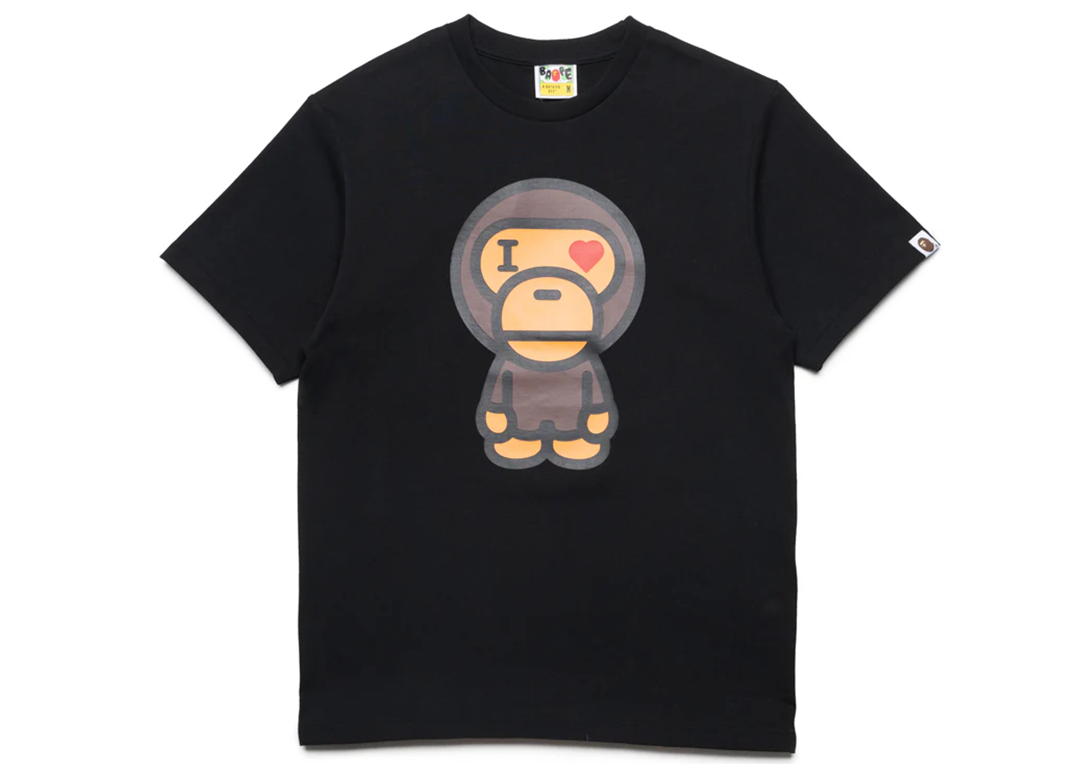 A Bathing Ape Heart Baby Milo Tee