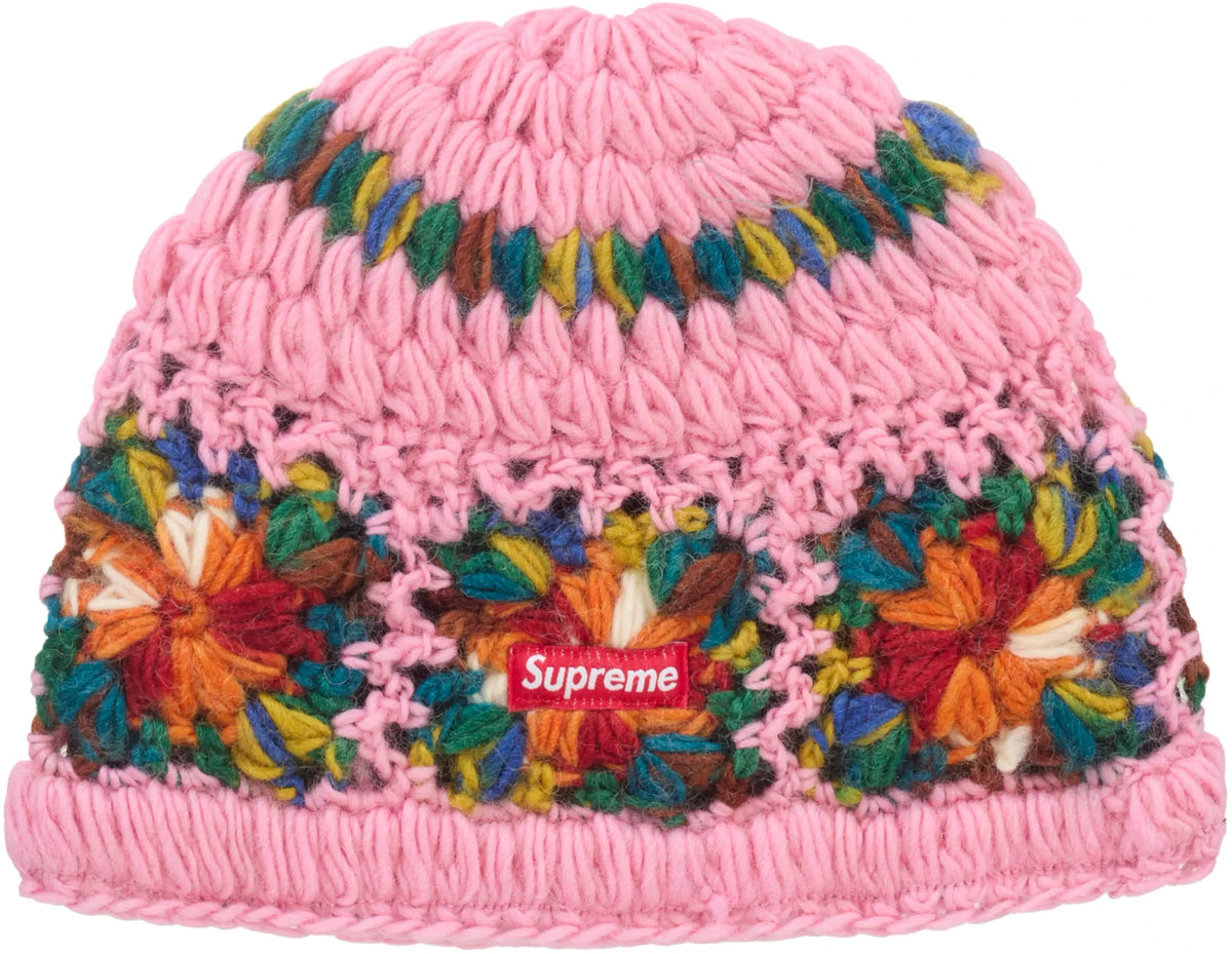 Supreme Crochet Beanie (SS25) Pink