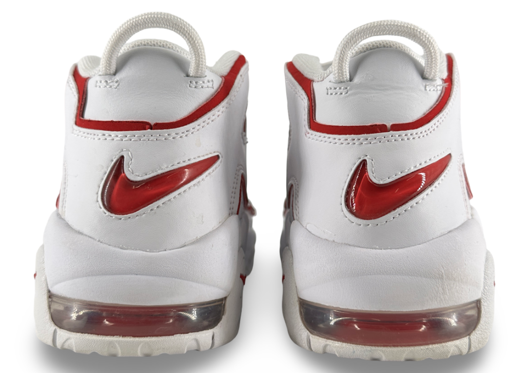 Nike Air More Uptempo White Varsity Red Outline (GS)