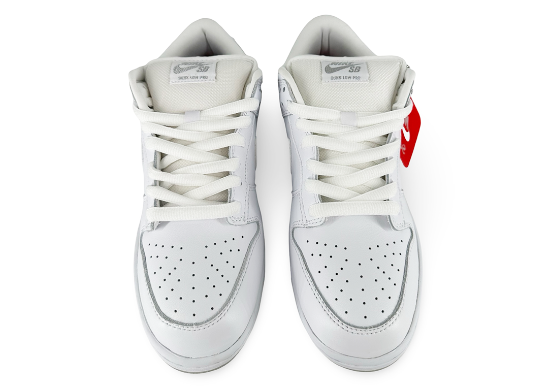 Nike SB Dunk Low Supreme 94 White Metallic Silver