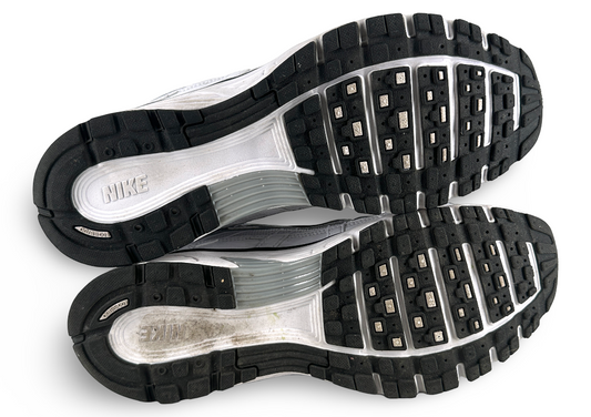 Nike P-6000 White Metallic Silver Black