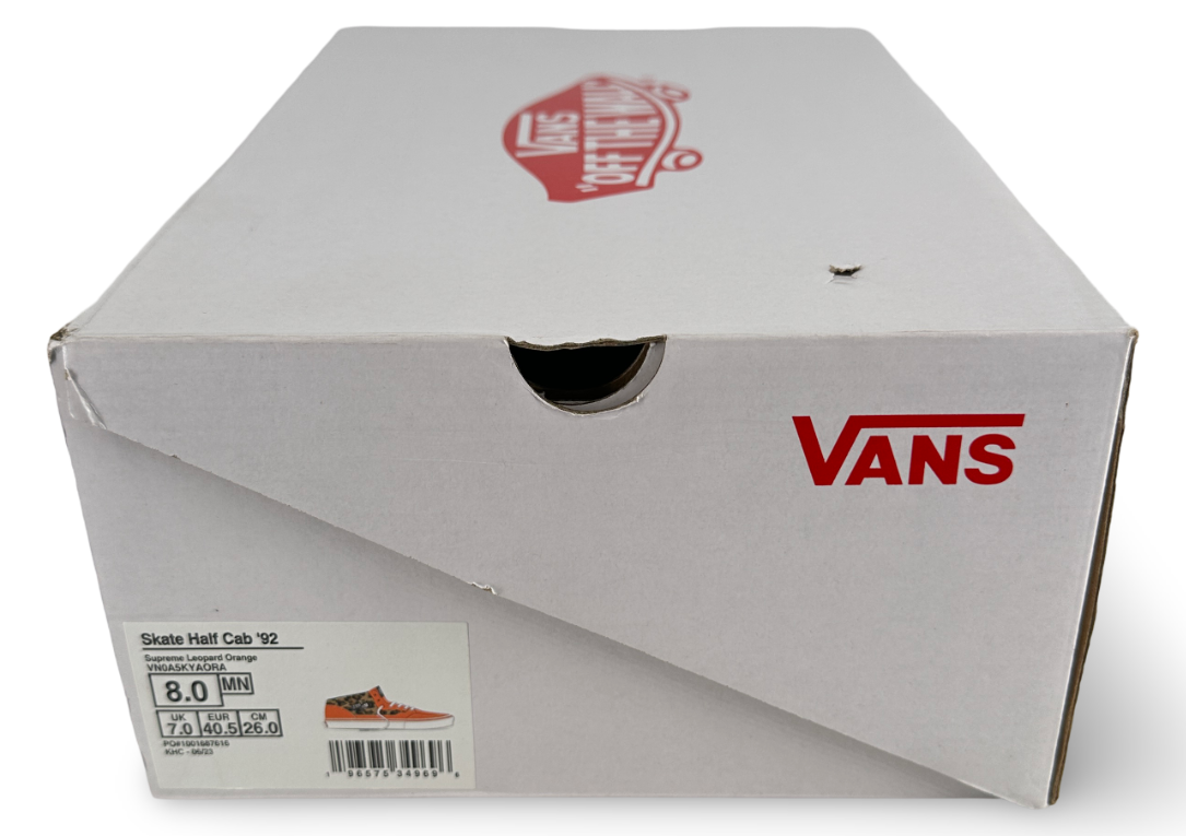 Vans Half Cab Supreme Leopard Orange