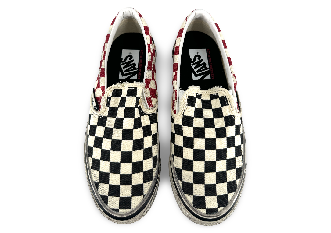 Vans LX Classic Slip-On 98 Act of Disagreement Black Checkerboard