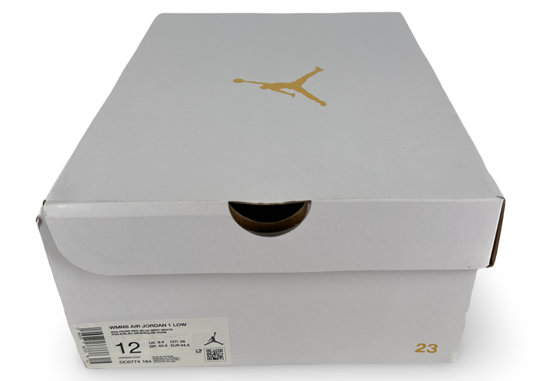 Jordan 1 Low Blue Whisper Dune Red (Women's)