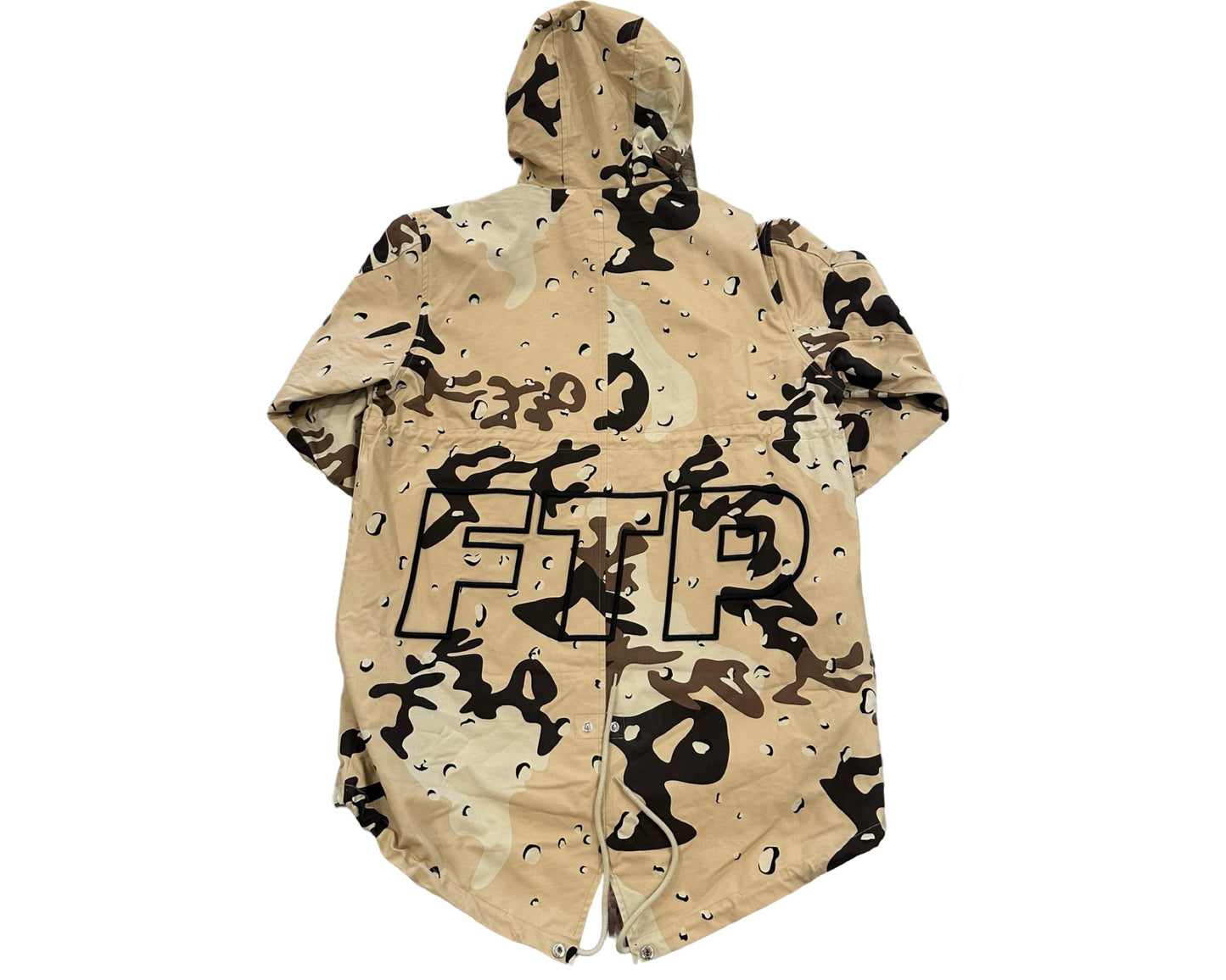FTP Spell Out Fishtail Parka Desert Camo