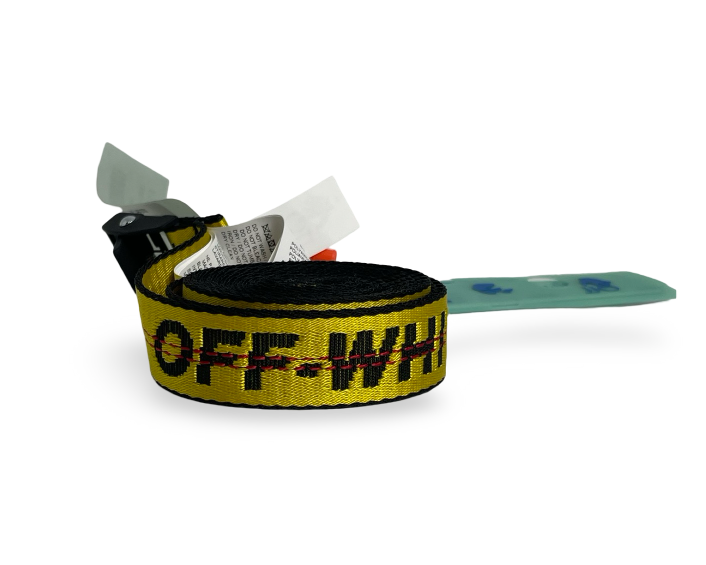 Off White Industrial Belt Small Yellow