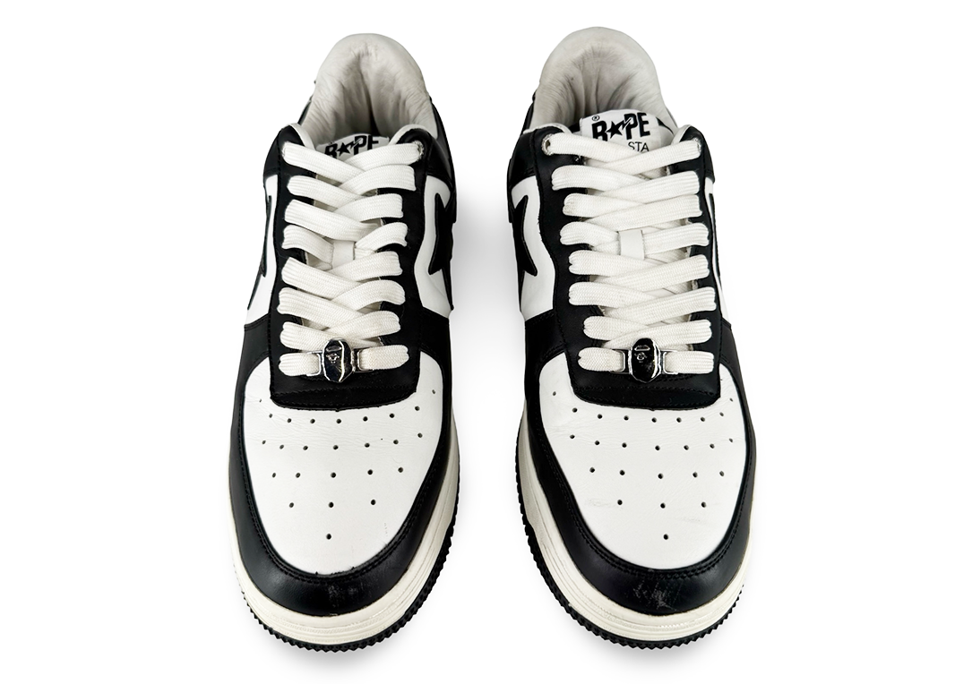 A Bathing Ape Bape Sta Low #3 White Black Cloud Camo