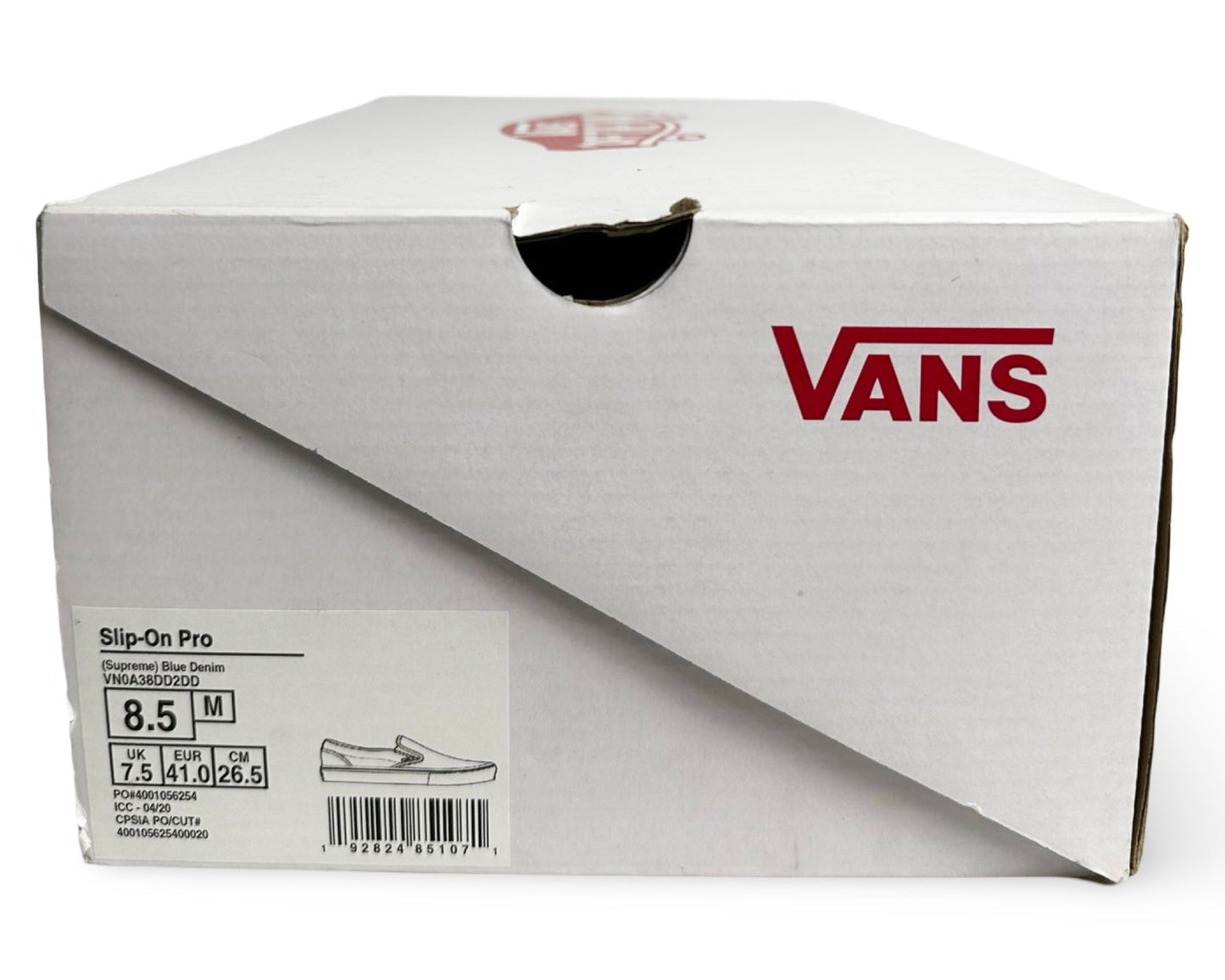 Vans Slip-On Supreme Hole Punch Denim Blue