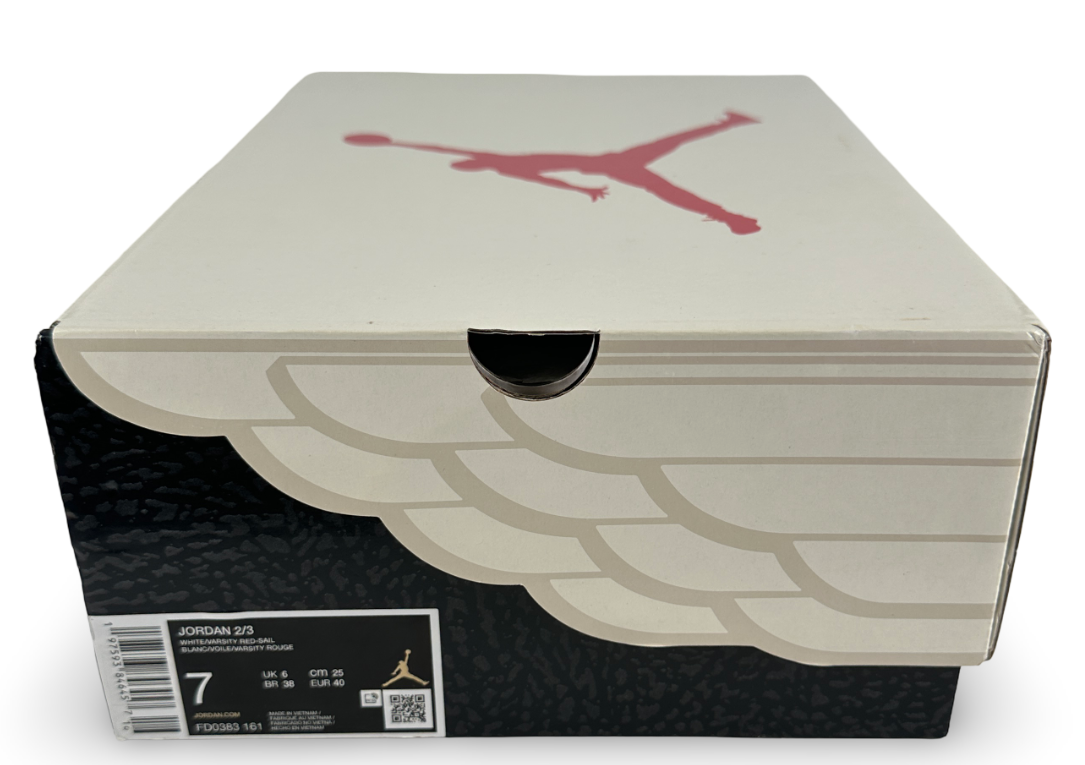 Jordan 2/3 White Varsity Red