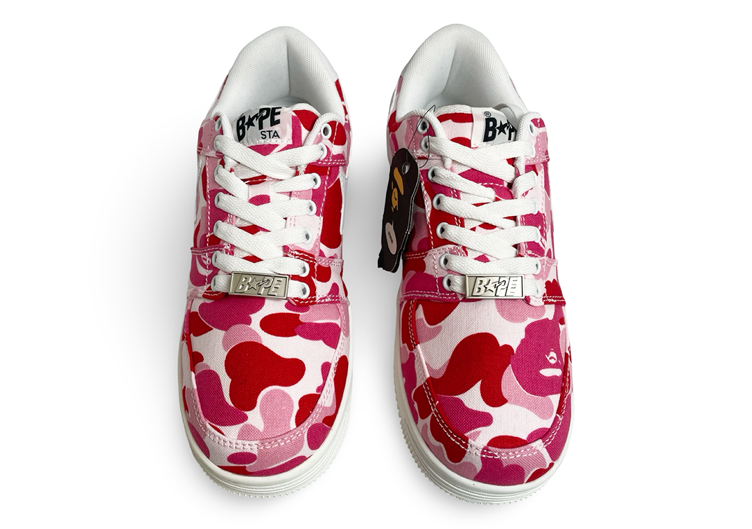 A Bathing Ape Bape Sta Low ABC Camo 20th Anniversary Pink