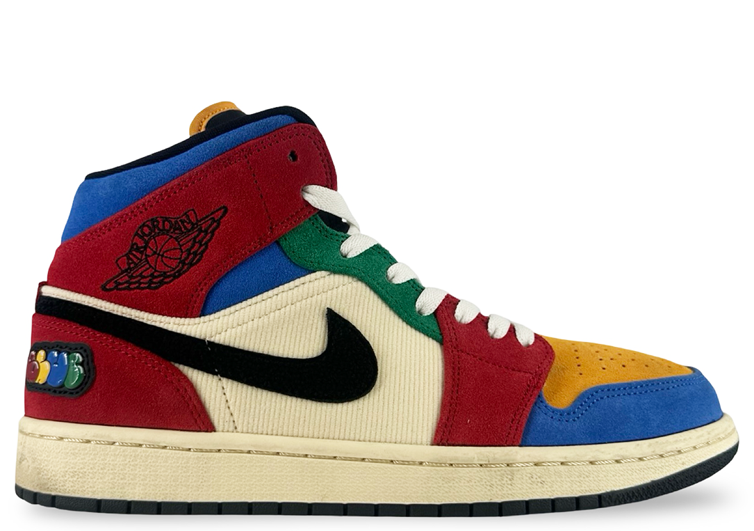 Jordan 1 Mid SE Fearless Blue the Great (SIGNED BOX)