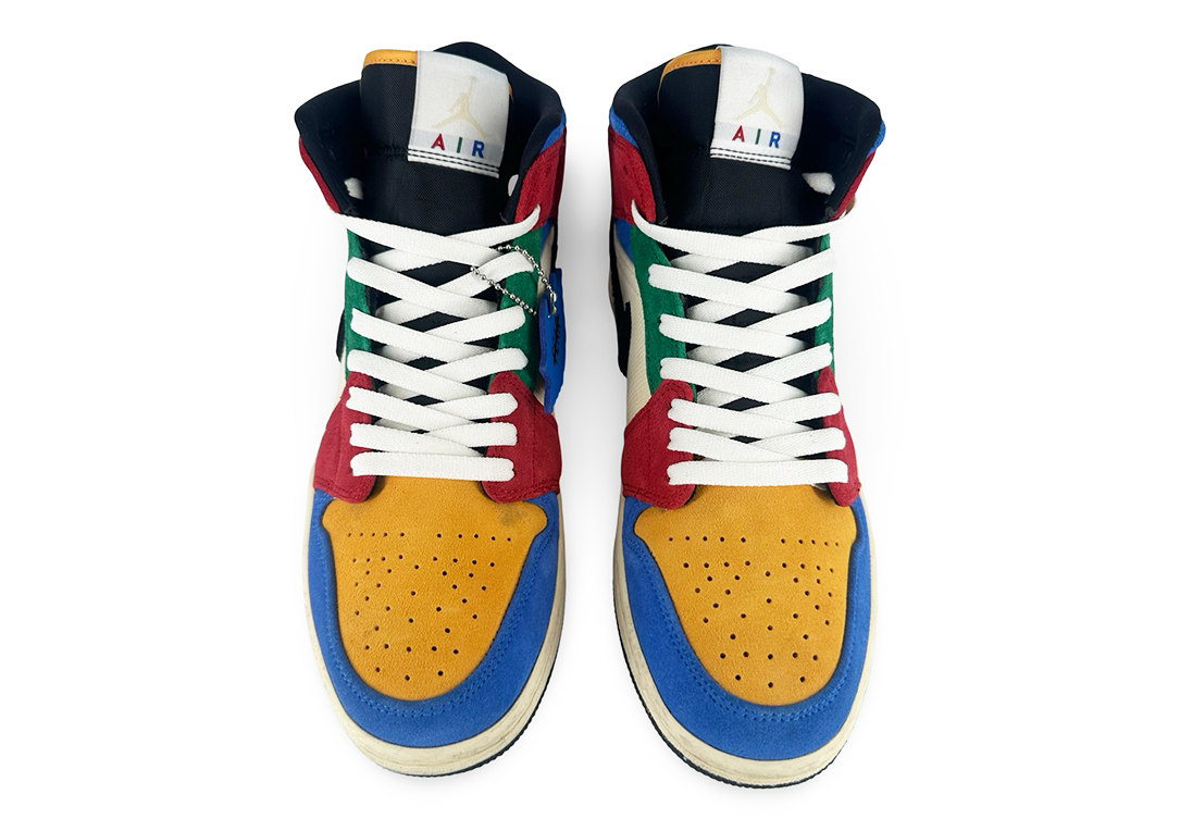 Jordan 1 Mid SE Fearless Blue the Great (SIGNED BOX)