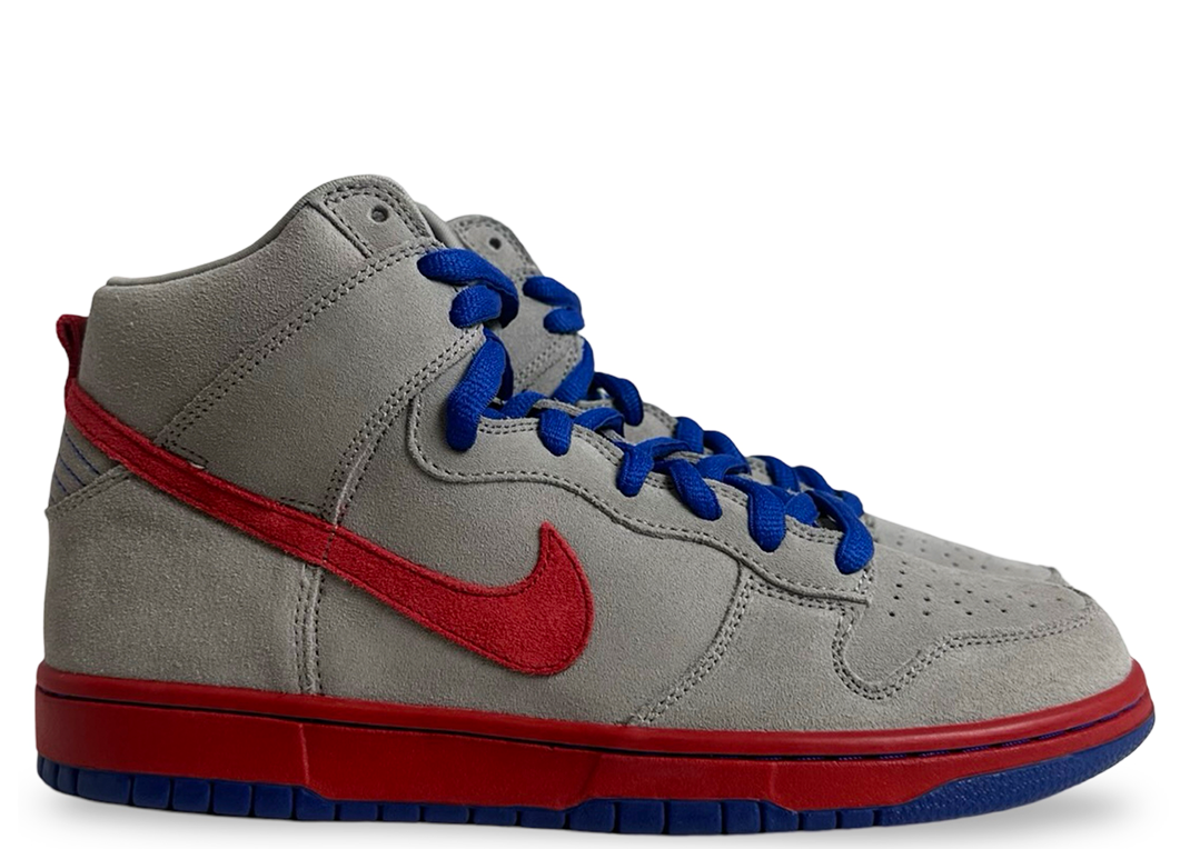 Nike SB Dunk High Medium Grey Varsity Red Old Royal