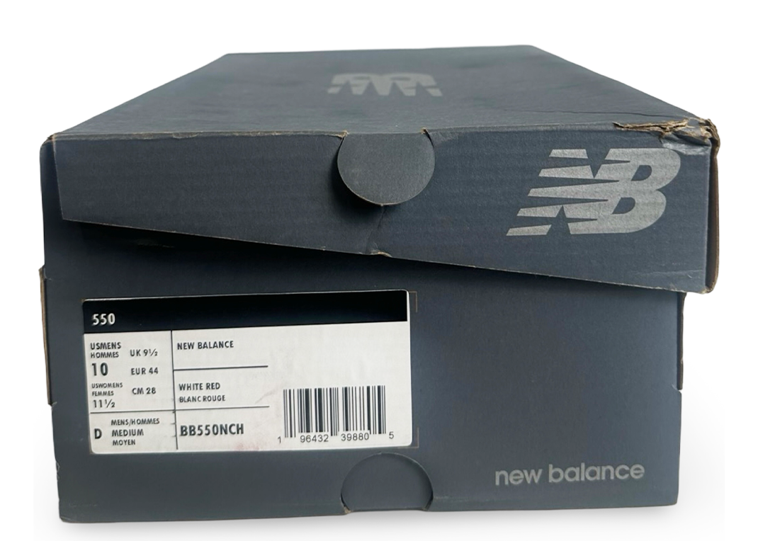New Balance 550 White True Red Atlantic Blue