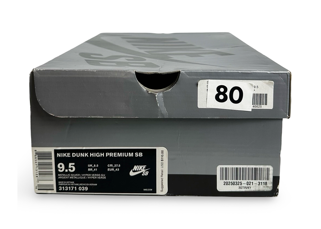 Nike SB Dunk High Silver Box