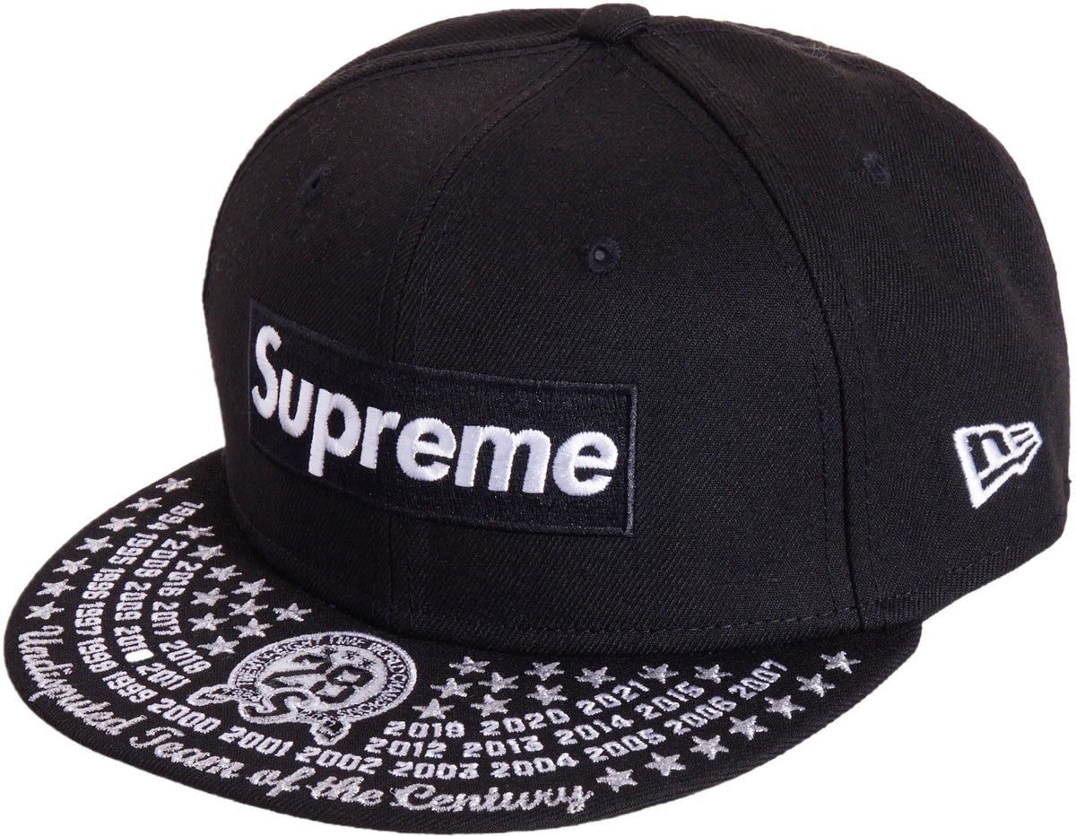 Supreme Undisputed Box Logo New Era Fitted Hat Black