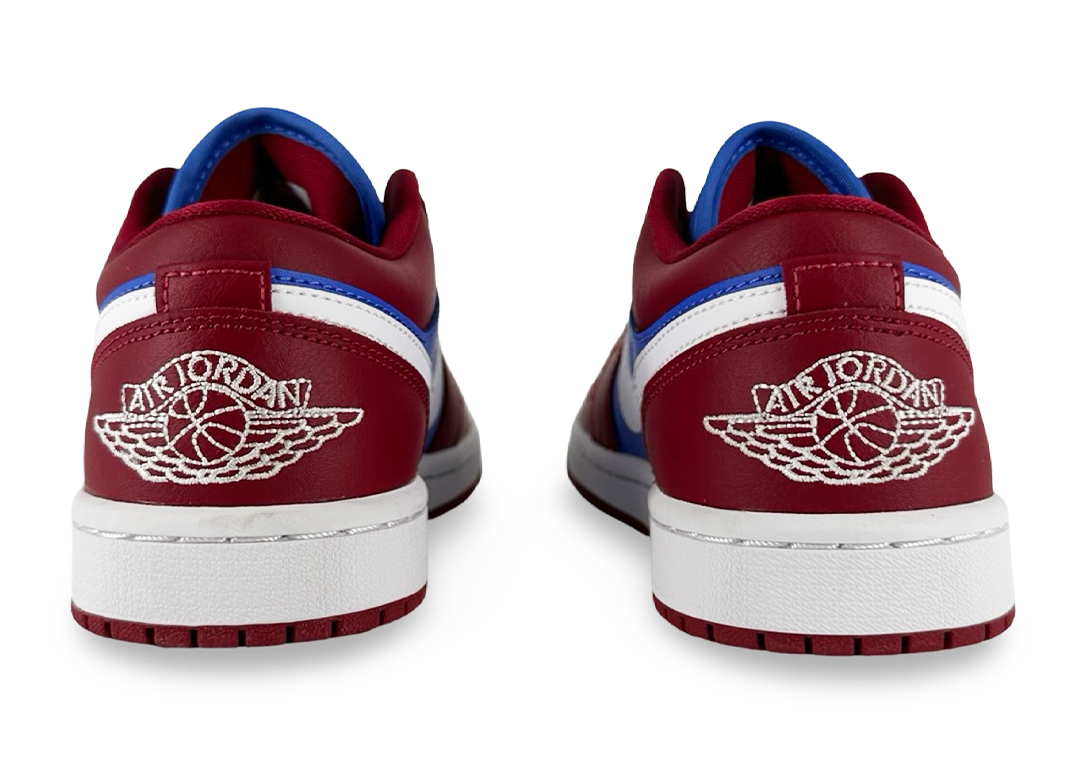 Jordan 1 Low Pomegranate Medium Blue (Women's)
