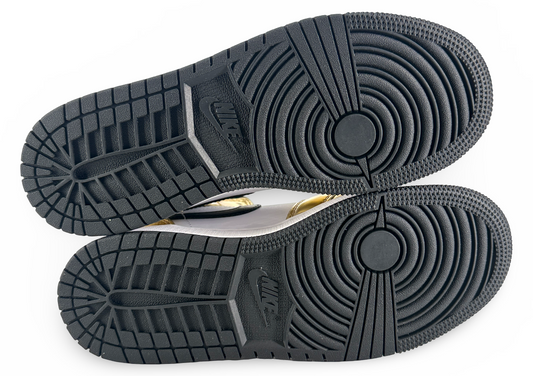Jordan 1 Mid Metallic Gold Black White (GS)