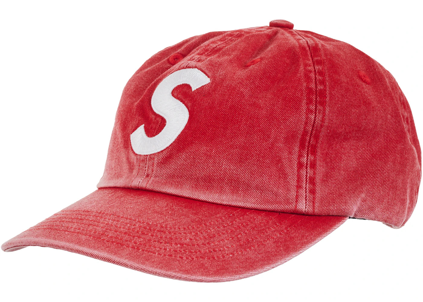 Supreme Pigment Print S Logo 6-Panel (FW23) Red