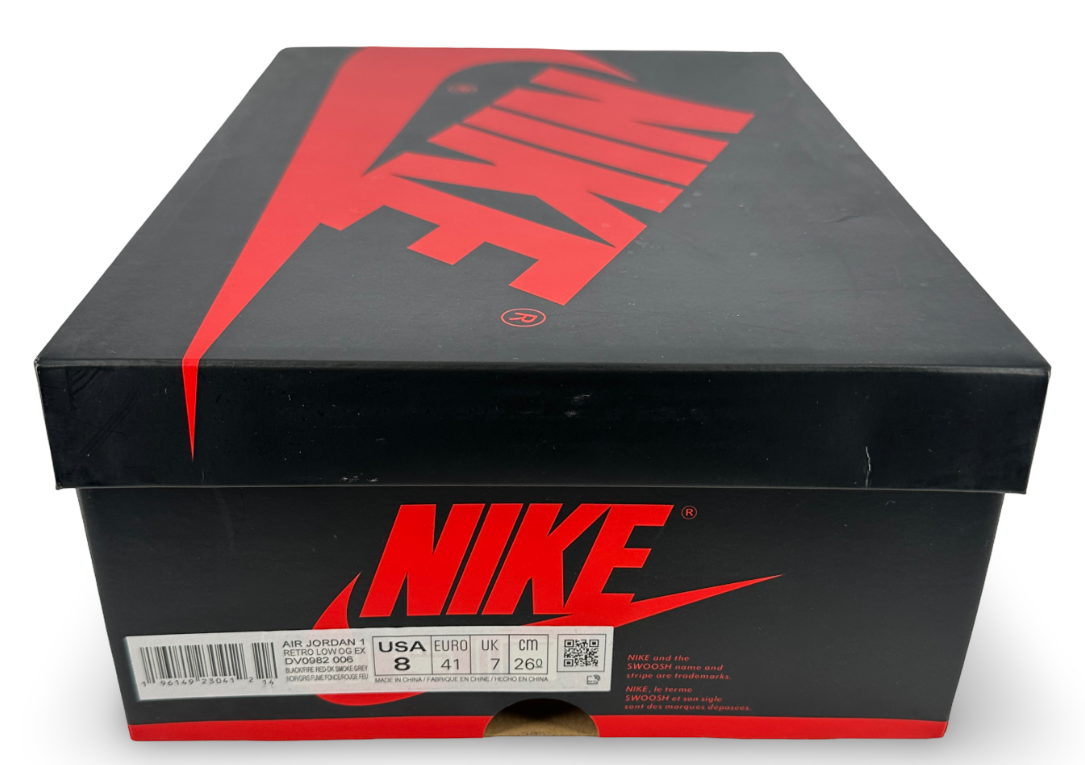 Jordan 1 Low OG EX Black Smoke Grey