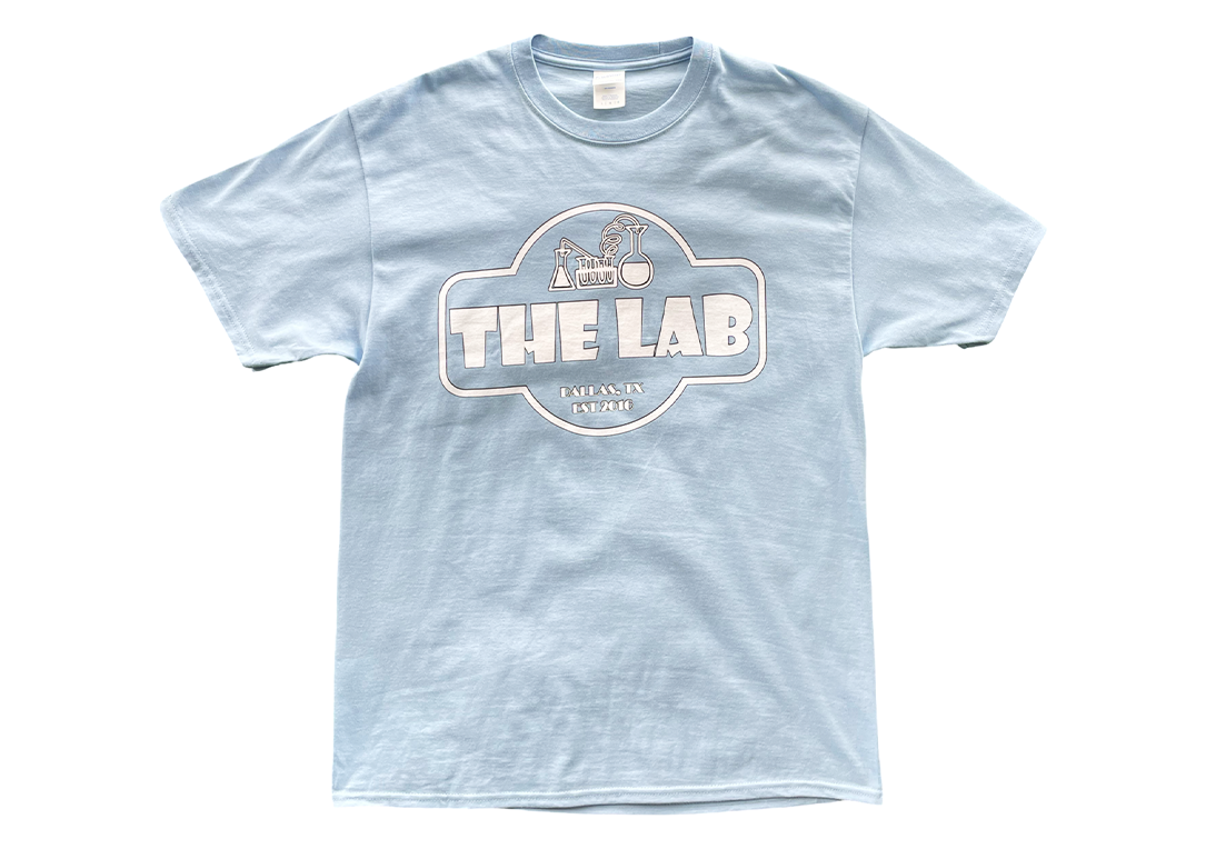 Laboratory Beaker Logo Tee Light Blue