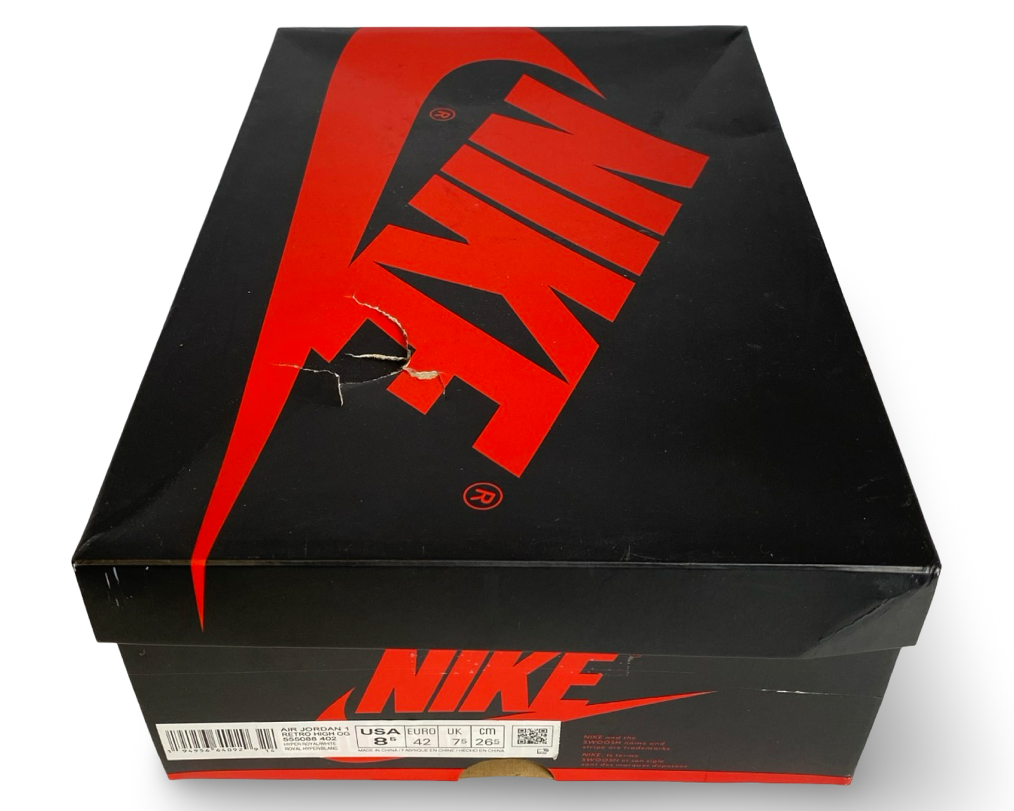 Jordan 1 Retro High Hyper Royal Smoke Grey