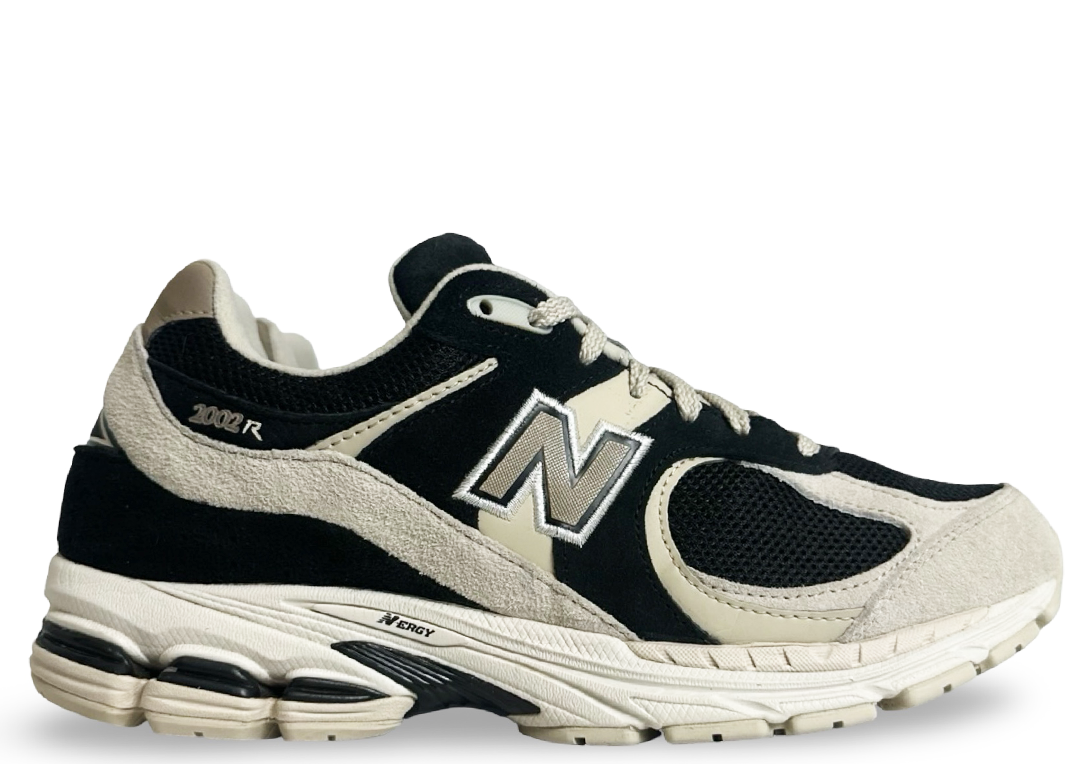New Balance 2002R Black Beige Tan