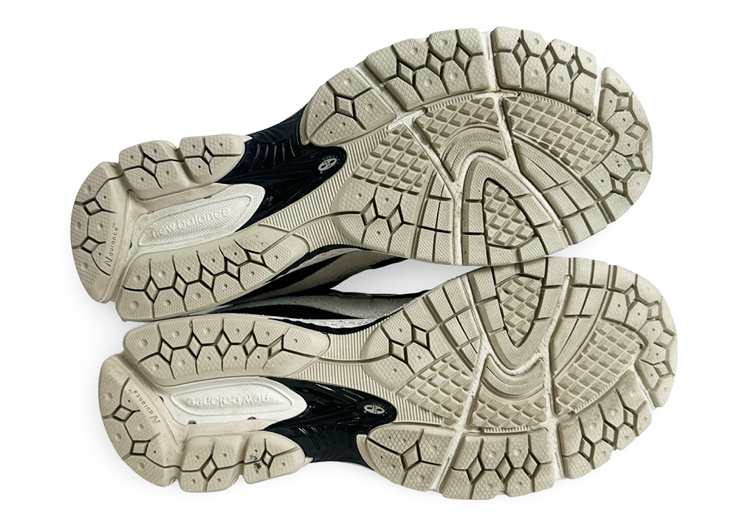New Balance 2002R Black Beige Tan