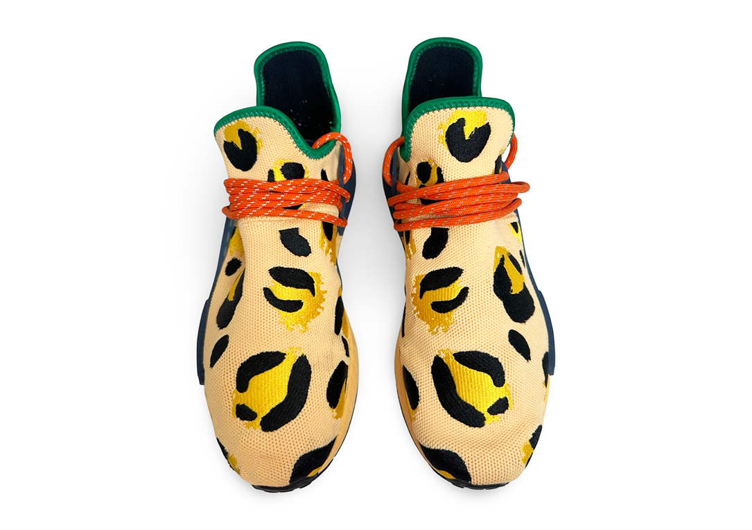 adidas NMD Hu Pharrell Animal Print Leopard Pulse Amber