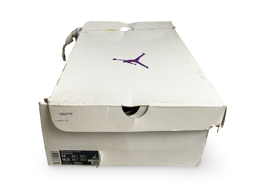 Jordan 4 Retro Metallic Purple *Damaged Box*
