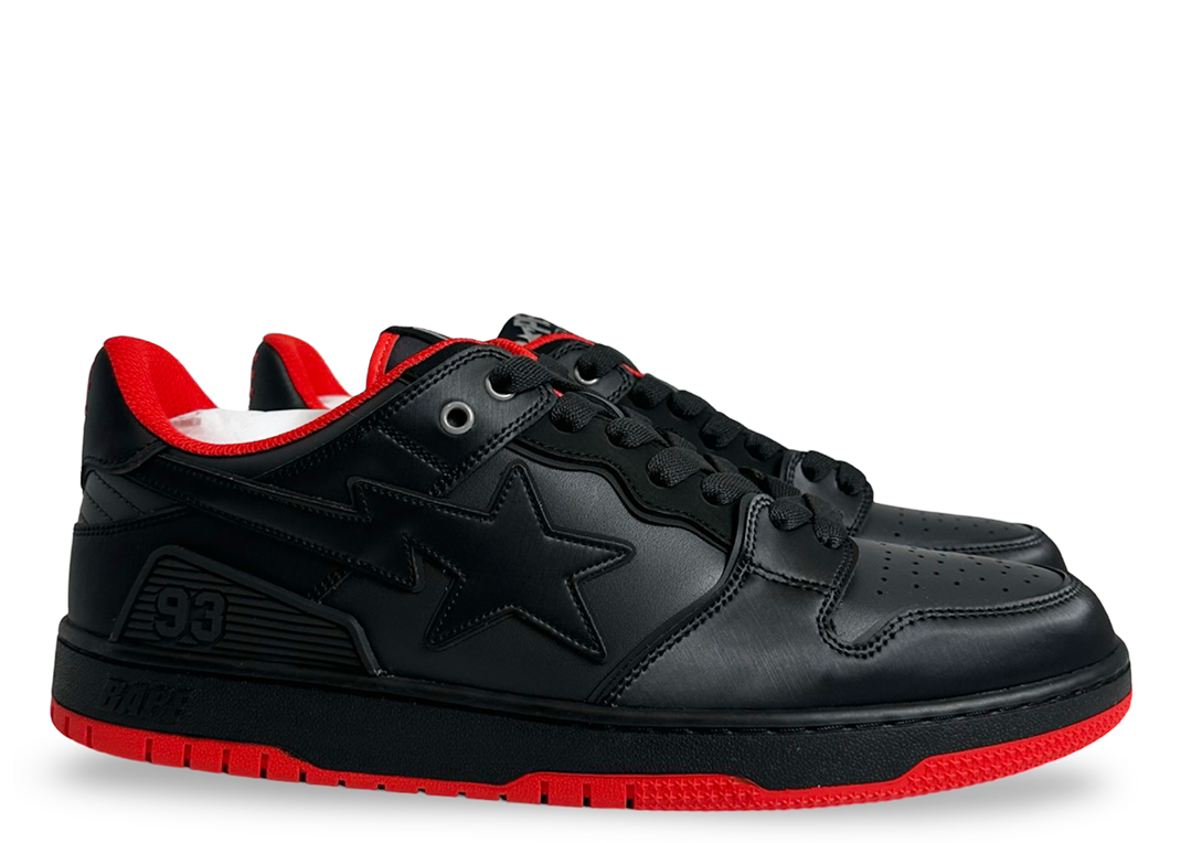 A Bathing Ape Sk8 Sta #4 Grey Black Red