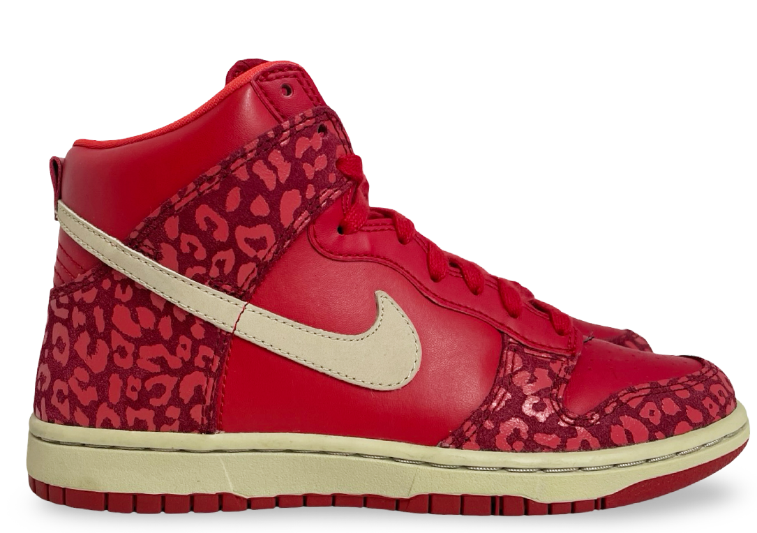 Nike Dunk High Skinny Red Leopard Print (2012)