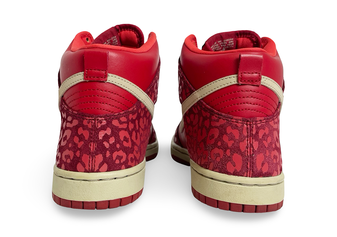 Nike Dunk High Skinny Red Leopard Print (2012)