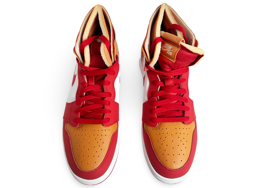 Jordan 1 High Zoom Air CMFT Fire Red Hot Curry (Women's)