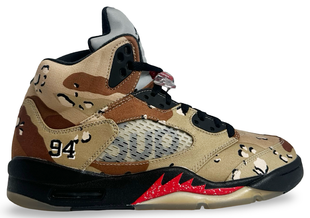 Jordan 5 Retro Supreme Desert Camo
