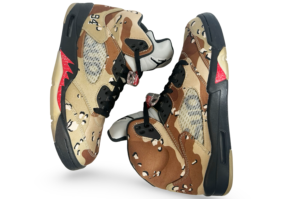 Jordan 5 Retro Supreme Desert Camo