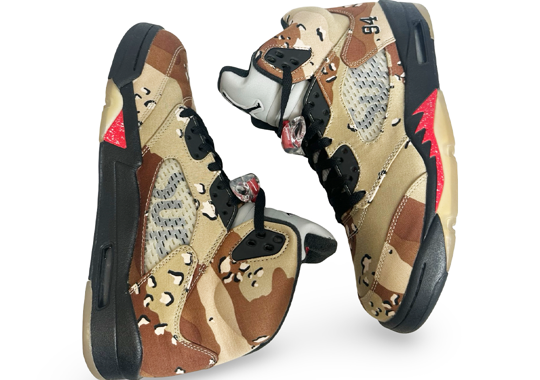 Jordan 5 Retro Supreme Desert Camo