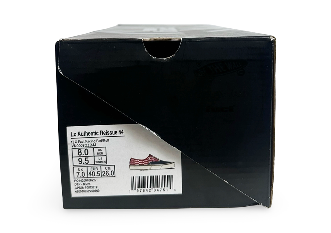 Vans Authentic Reissue 44 LX FUCT x Slam Jam Red Marshmallow