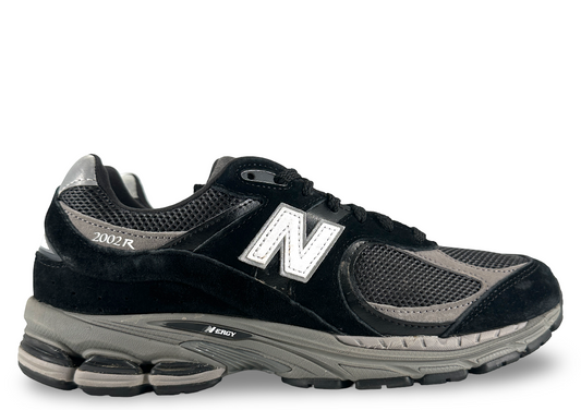 New Balance 2002R Black Dark Grey White
